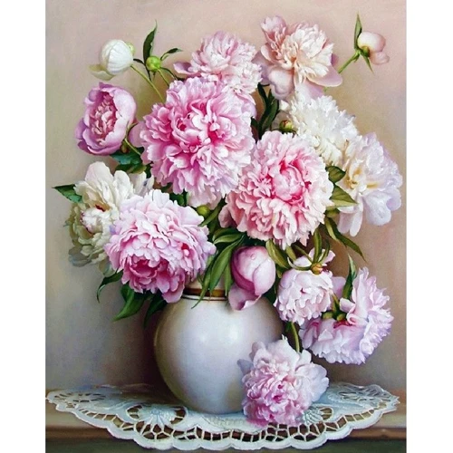 Картина по номерам Origami Очаровательные пионы 40x50 см LW3068
