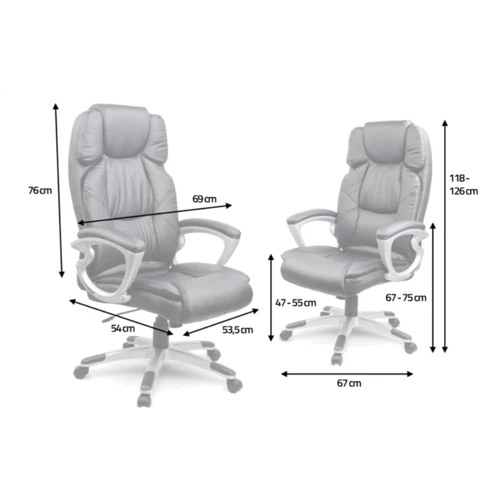 Офисное кресло Sofotel EG-227 Black: Тип для руководителей