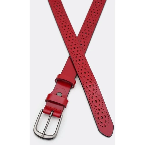 Женский ремень Borsa Leather красный (CV1ZK-040r-red): Пол Женский
