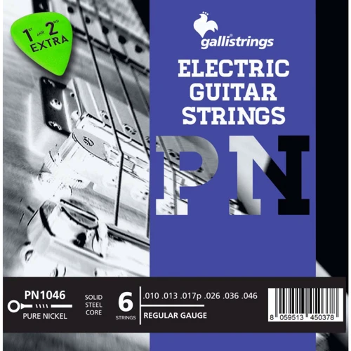 Струна для гитар Струны для электрогитары Gallistrings PN1046 REGULAR