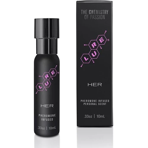 Духи з феромонами для жінок Lure® Black Label For Her, Pheromone Personal Scent, .33 fl. oz. (10 ml) Bottle: Для кого Для жінок