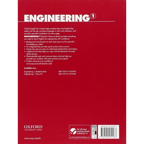 Oxford English for Careers: Engineering 1: Teacher's Resource Book: Виробник Oxford University Press
