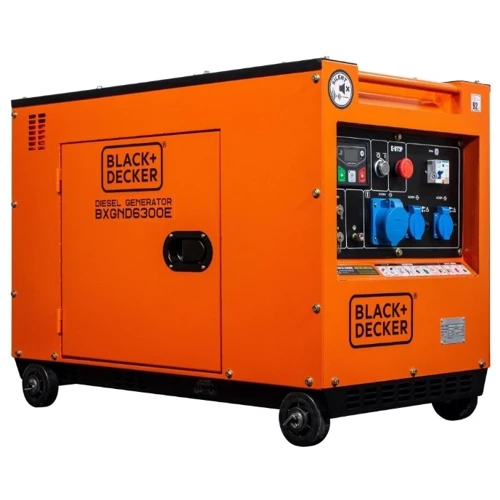 Дизельный генератор Black+Decker BXGND6300E: Тип электростанции дизельный