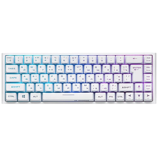 Клавиатура 2E KG360 RGB Wireless White (2E-KG360UWT)