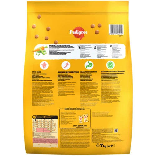 Сухой корм Pedigree для щенков малых пород с птицей и овощами 7кг (5998749145210): Тип Сухой корм