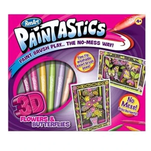 Paintastics Набор 3Д Цветы/Бабочки (6 фл.) (PT3102): Производитель Paintastics