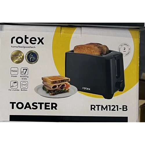 Тостер Rotex RTM121-B: Тип Электрический тостер