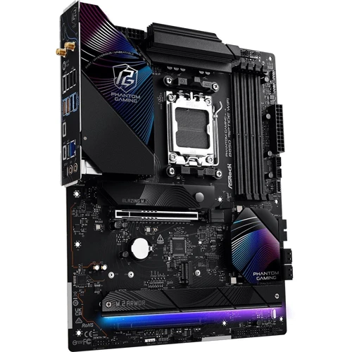 ASRock B850 RIPTIDE WIFI UA: Разъемы на задней панели USB 3.2 Gen 1, S/PDIF (Оптический), HDMI, USB 3.2 Gen 2, USB 2.0, USB Type-C