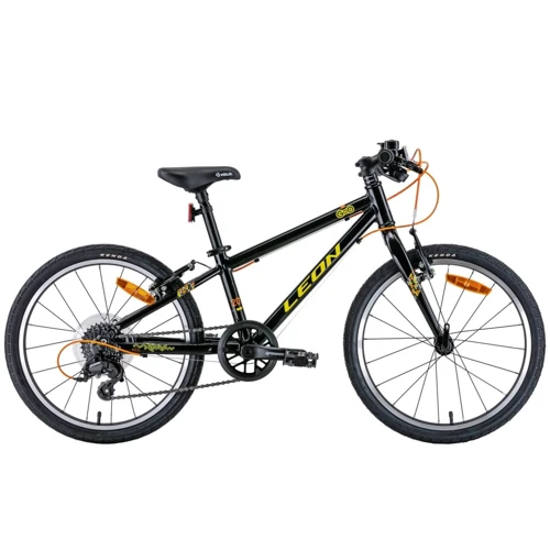 Велосипед 20" Leon GO 7 speed Vbr 2022 (чорний з жовтим)