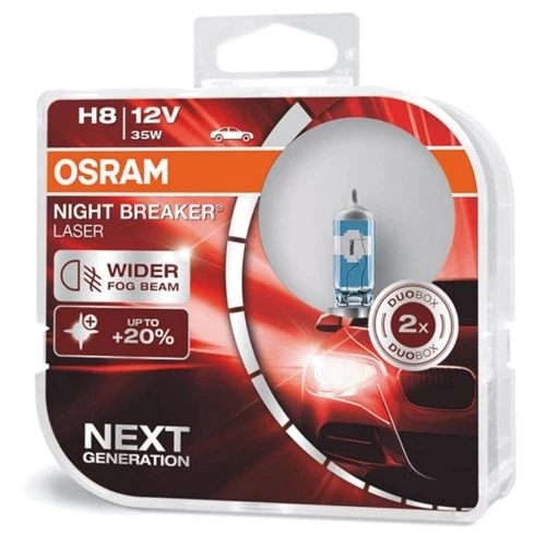 Галогенная автолампа Osram H8 Night Breaker Laser 12V 35W (64212NL-HCB)