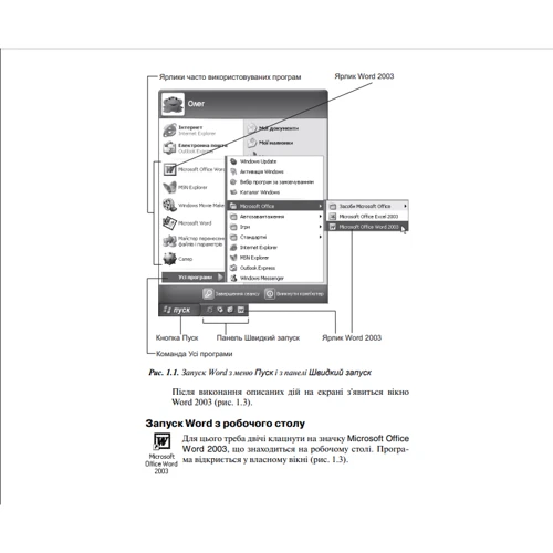 Microsoft Word 2003. Стислий курс: Кількість сторінок 208