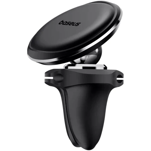 Держатель Baseus Car Holder Magnetic Car Mount Phone Holder with Cable Clip Air Vent Black (C40141201113-00)