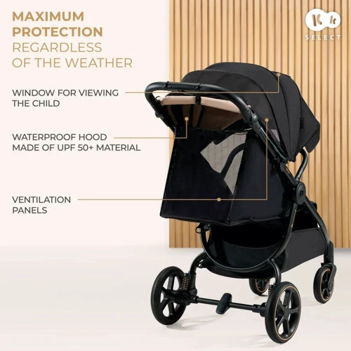 Прогулочная коляска Kinderkraft Mitzy Linen Beige (KSMITZ00BEG0000): Ширина шасси 58