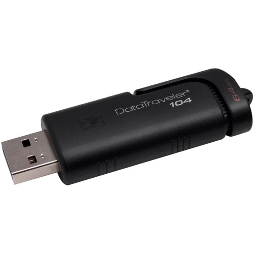 USB-флешка Kingston 64GB DataTraveler 104 USB 2.0 Black (DT104/64GB) фото 4