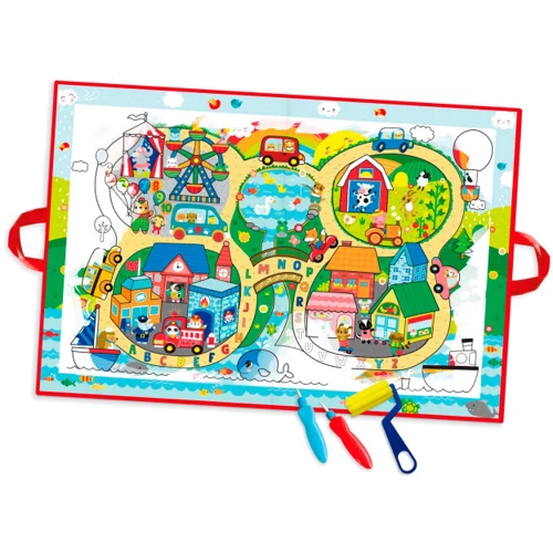 Водне забарвлення-килимок Let's Craft Магічні перетворення Жваве містечко (MRM001-E)