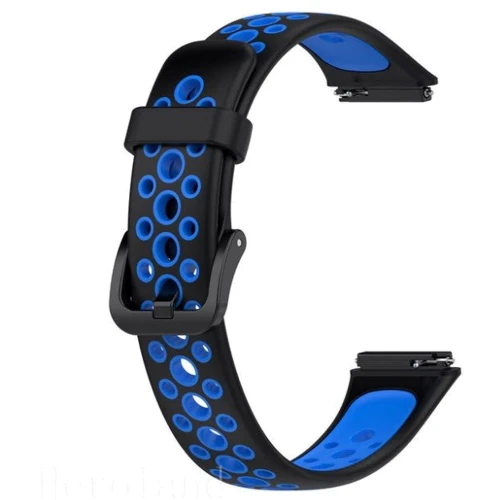 Ремінець BeCover Vents Style Black-Blue (709437) for Huawei Band 7: Тип ремінець