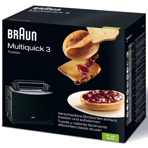 Тостер Braun HT 450 BK: Мощность 1080 Вт