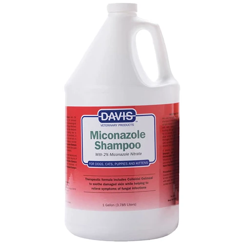Шампунь с 2% нитратом миконазола Davis Miconazole Shampoo для собак и котов с заболеваниями кожи 3.8 л