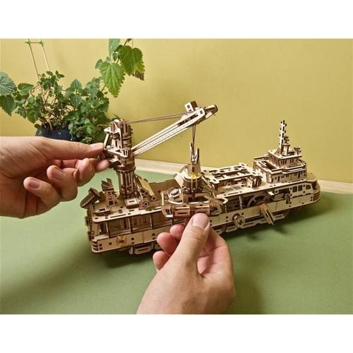 Механічний 3D пазл UGEARS Дослідницьке судно (70135) фото 15