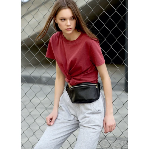 Женская поясная сумка Sambag Tirso 0SS черная (81113001): Застежка Молния