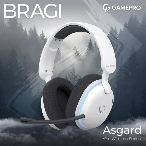 Наушники GamePro Asgard Bragi RGB White (HSW250W): Время работы, ч 20
