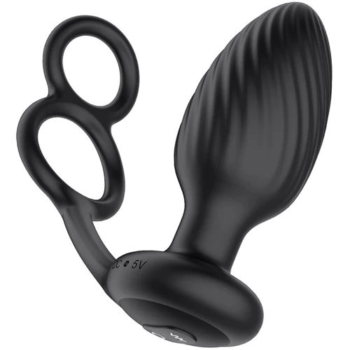 Анальная вибропробка Nexus Tornado Cock and Ball Ring
