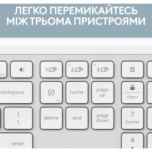 Клавиатура Logitech K950 Bluetooth/Wireless UA Off-White (920-012466): Подключение проводное