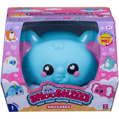 Коллекционная игрушка-антистресс Smooshzees серии Snugzees Слон Луна (8233) фото 7