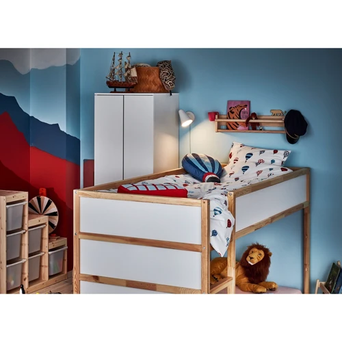 Двостороннє ліжко ІКЕА KURA 90х200 см сосна (802.538.09)