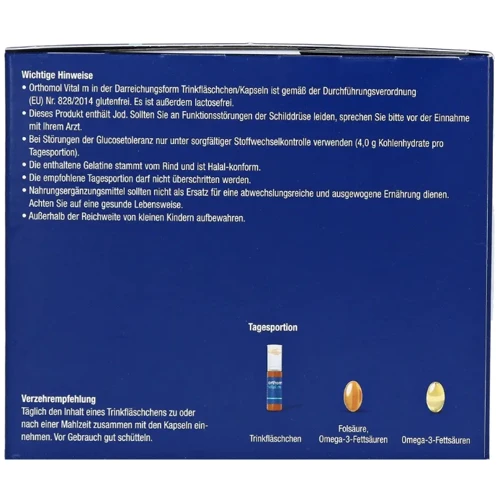 Orthomol Vital M Вітаміни для чоловіків 30 днів 30 порцій (питні пляшечки/капсули): Форма випуску Жидкость