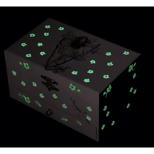 Фотолюминесцентная музыкальная шкатулка Сказочная Вишня - Цветочные Феи, Trousselier, светится в темноте