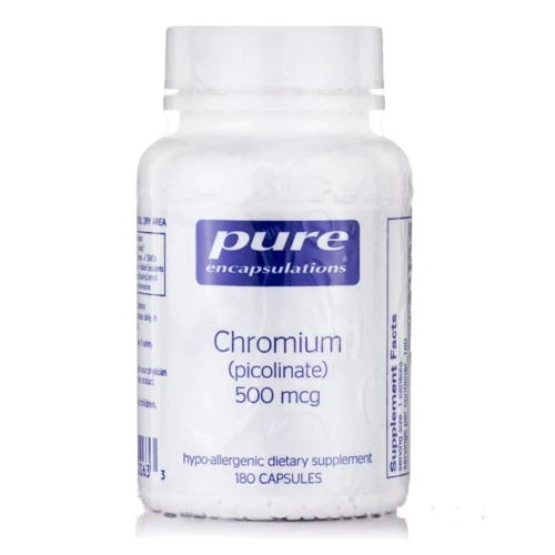 Pure Encapsulations Chromium (Picolinate), 500 mcg, 180 Capsules (PE-00063)