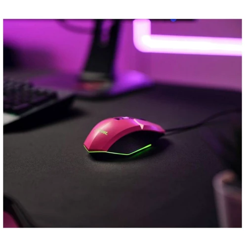 Мышь Trust GXT 109 Felox RGB Pink (25068): Количество кнопок 6