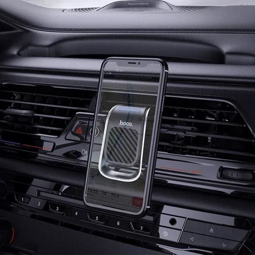 Держатель Hoco Car Holder Air Vent Magnetic CA74 Black/Silver: Особенности магнитный, автодержатель