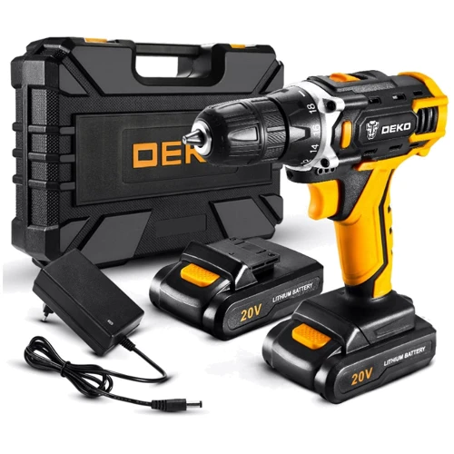 Шуруповерт DEKO DKCD20FU-S3 (2 АКБ)