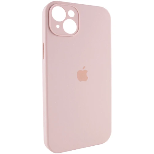 Чехол для iPhone Mobile Case Silicone Case Full Camera Protective Pink Sand for iPhone 15 Plus: Цвет розовый