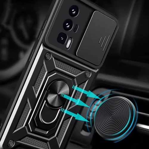 Чехол для телефонов Mobile Case Camshield Serge Ring Black for Xiaomi Poco F5 Pro / Redmi K60 / Redmi K60 Pro: Совместимость Xiaomi Poco F5 Pro / Redmi K60 / Redmi K60 Pro