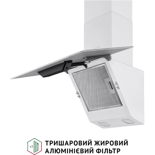 Витяжка Perfelli VICCO 6HSR BIANCO: Матеріал корпусу металл / стекло