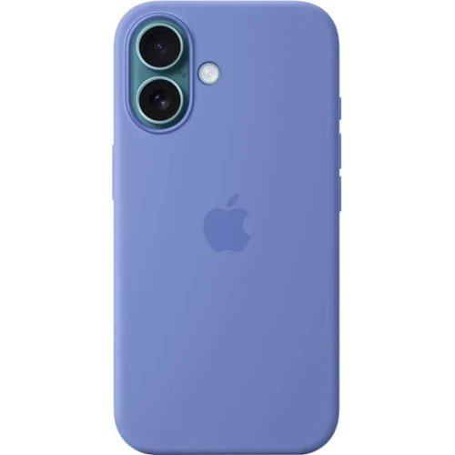 Чехол для iPhone Apple iPhone 16 Silicone Case with MagSafe - Periwinkle (MDGQ4ZM/A): Цвет голубой