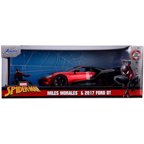 Машина Jada Spider-Man Форд GT 2017 металлический с фигуркой Майлза Моралеса 1:24 (253225008): Пол Унисекс