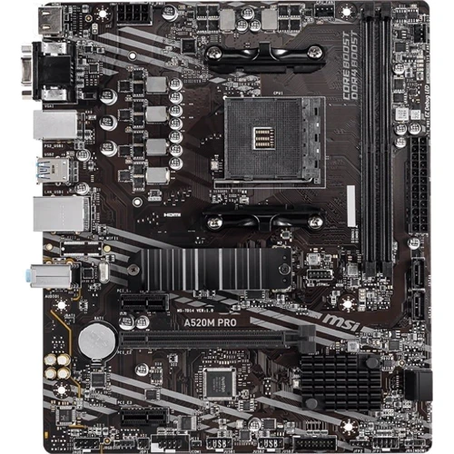 MSI A520M PRO: Дополнительно Поддержка UEFI, Поддержка RAID