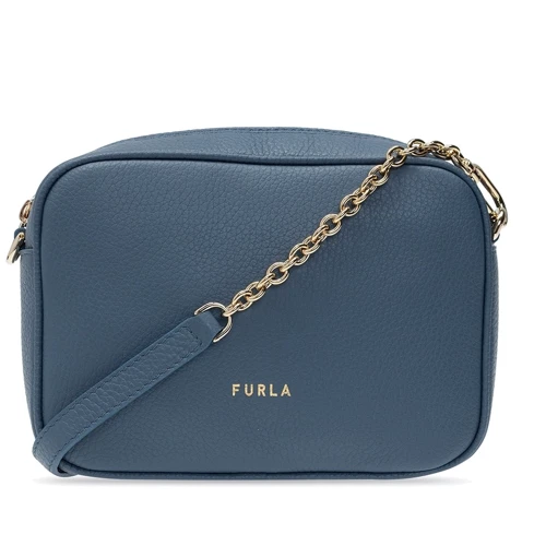 Жіноча сумка крос боді Furla Real Mini Camera Case синьо-блакитна (WB00243HSF000DE000)