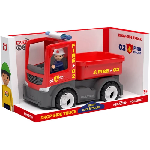 Пожарный грузовик MultiGO Single FIRE – DROPSIDE WITH DRIVER (6407149): Производитель MultiGO
