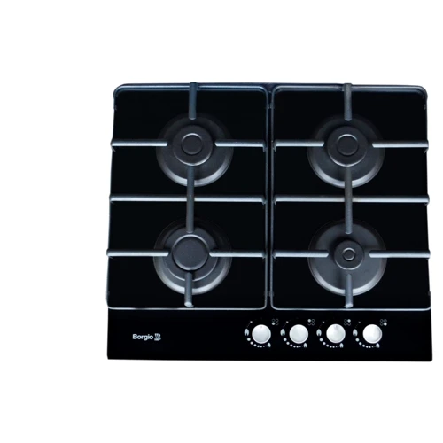 Варильна поверхня газова Borgio 6270 (Black Glass): Розташування панелі фронтальне
