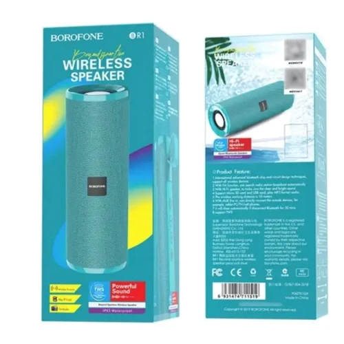 Акустика Borofone BR1 Beyond Blue: Цвет бирюзовый