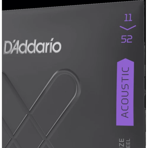 Струна для гитар Комплект струн D'addario XTAPB1152 XT Phosphor Bronze Custom Light (11-52): Материал Фосфористая бронза