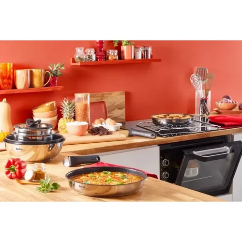 Набор Tefal Ingenio ON 20 предметов (L897SK04): Материал корпуса Нержавеющая сталь
