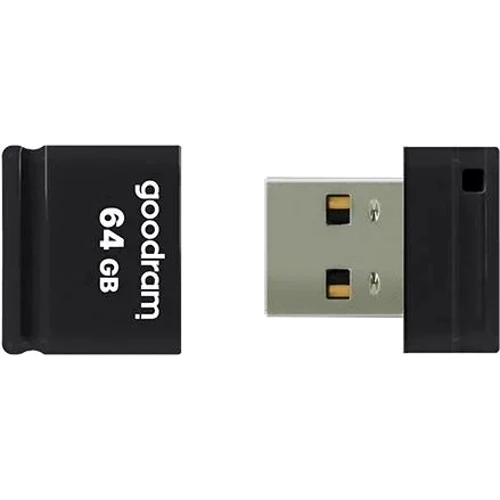 USB-флешка Goodram 64GB UPI2 USB 2.0 Black (UPI2-0640K0R11): Обсяг пам'яті 64 GB