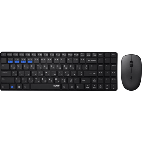 Комплект беспроводной RAPOO 9300M Wireless Black
