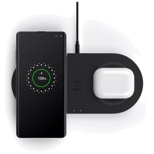 Зарядное устройство Belkin Wireless Charger Dual 10W Black (WIZ002VFBK): Количество USB-портов нет